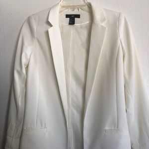 H&M white blazer